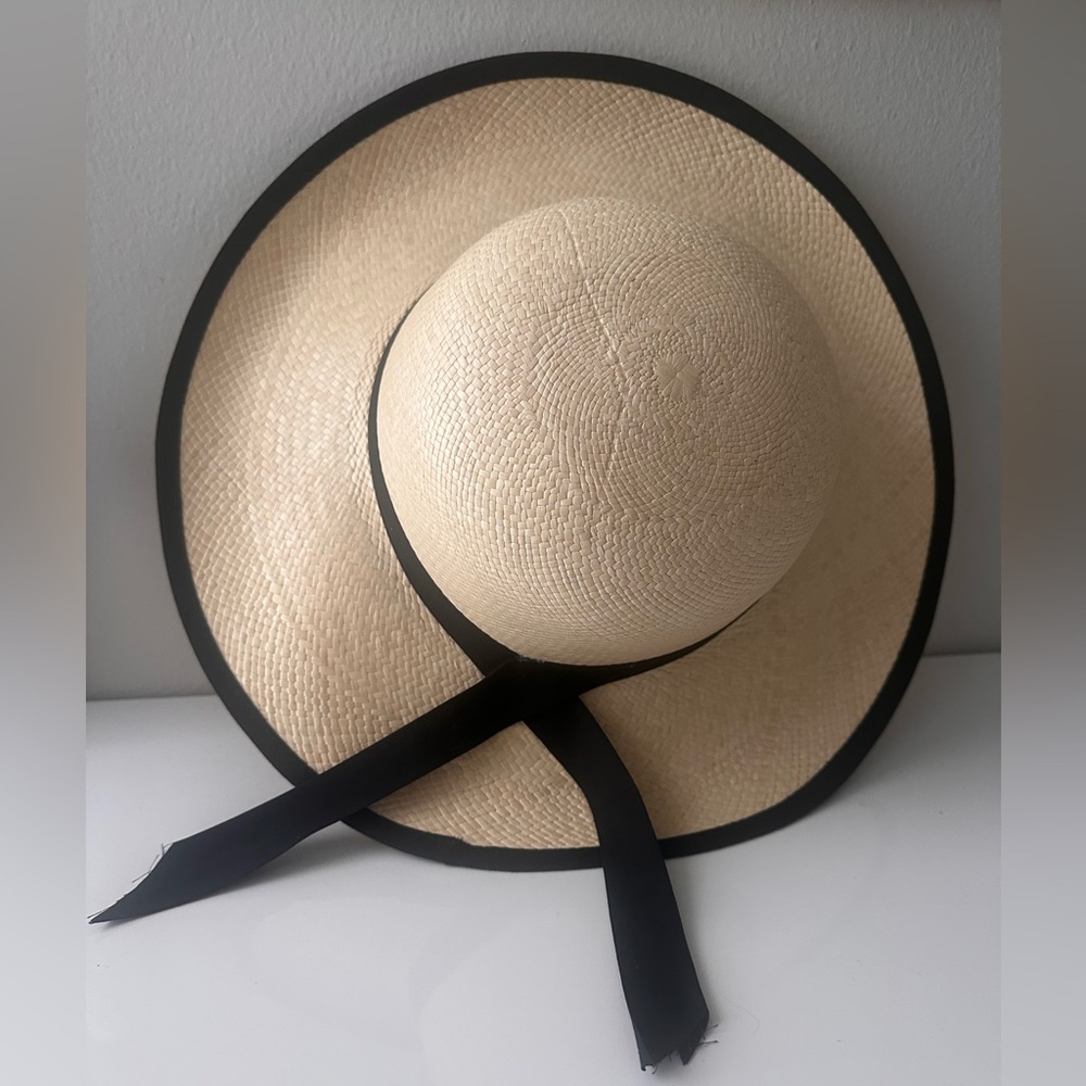 Cream Panama hat - size 57